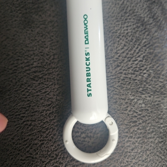 Starbucks White Handheld Fan - Picture 2 of 6